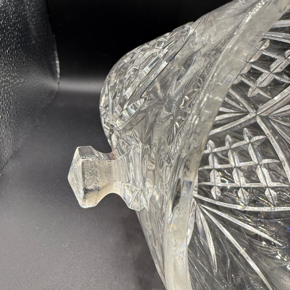 Crystal Ice Bucket made In Shannon Ireland.  Ralph Lauren home decor! - Picture 3 of 6